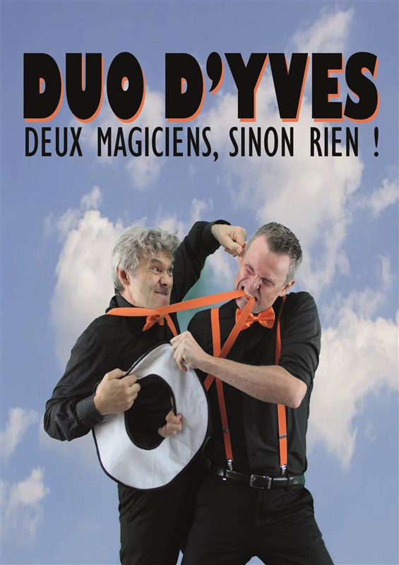 Les deux humoristes du Duo d'Yves posant ensemble
