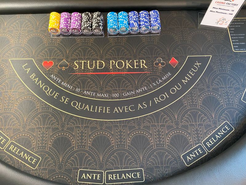 TABLE STUD POKER CASINO SOIREE